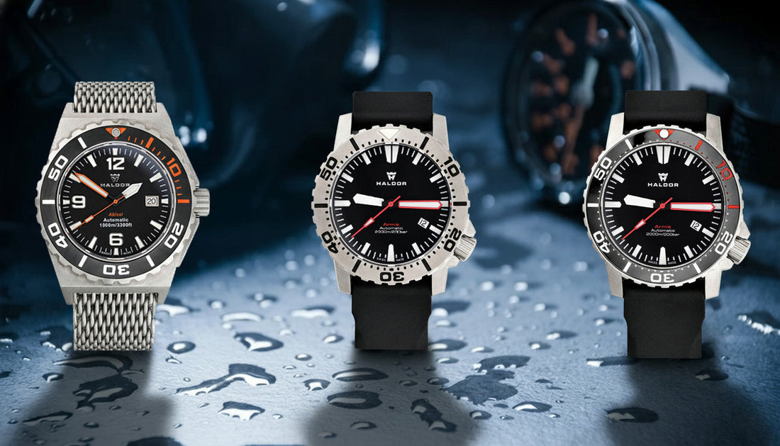 Haldor Abissi and Armis dive watches final stock sale discount